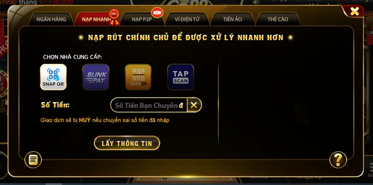 Hệ Thống Nạp Tiền Go88 Siêu Tốc Hỗ Trợ Game Thủ Gia Tăng Vốn Cực Nhanh Chóng