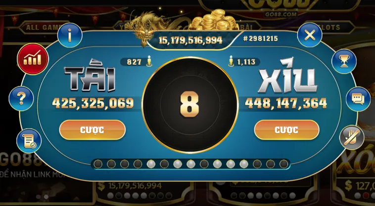 Khám Phá Casino Sicbo Tài Xỉu Sảnh Rồng Tại Go88 Đẳng Cấp Thưởng Lớn